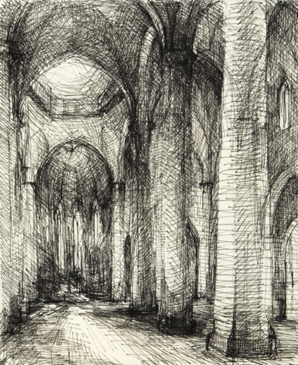Attesa Drawing by Michelle Arnold Paine