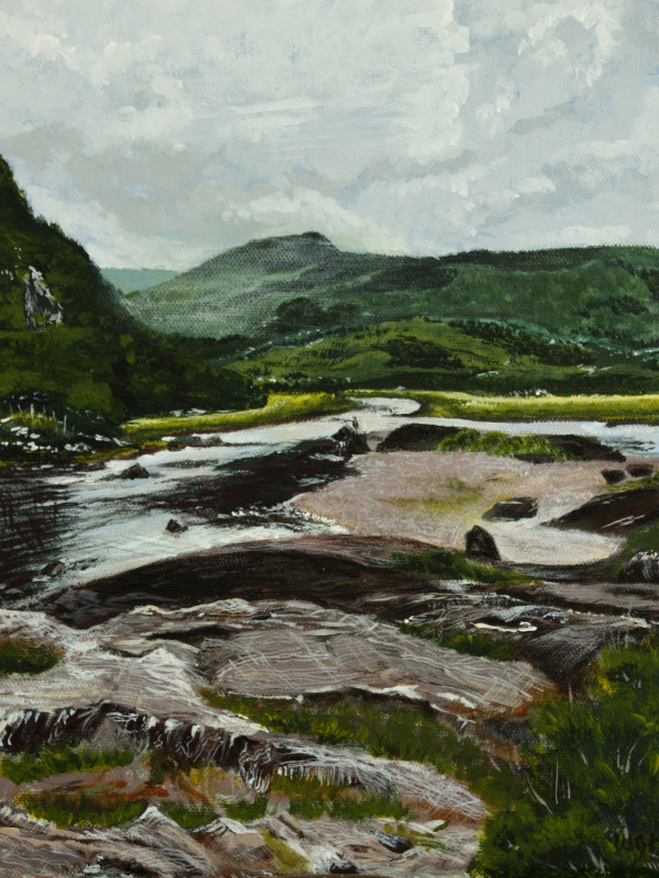 Fly Fisherman on the Ring of Kerry by Wendi Knape