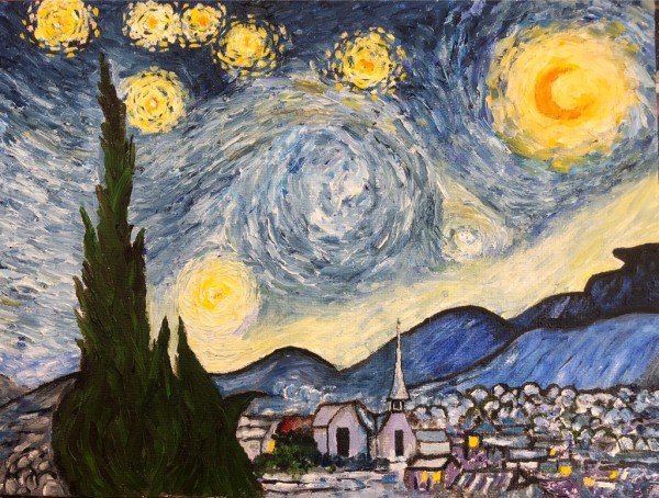 Starry Night - Van Gogh Master Copy by Eric Sanders