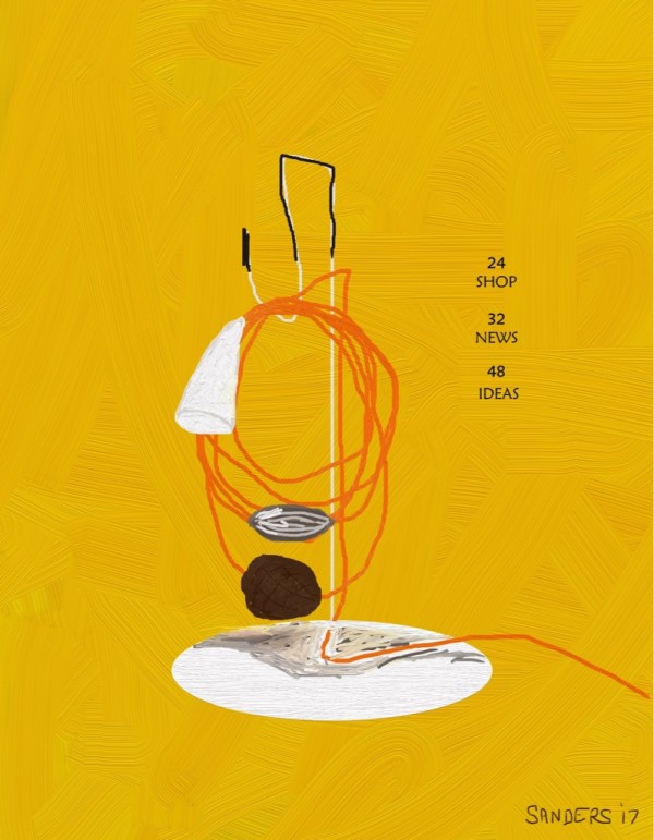 Lamp with Orange Cord - Giclee by Eric Sanders