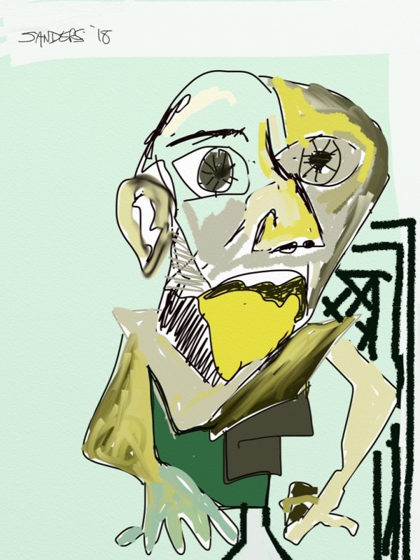 Self Portrait - ode to Picasso by Eric Sanders