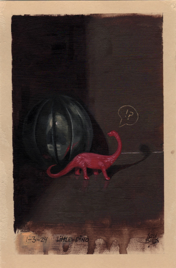 Little Red Dino (Strada Easel Challenge day 3) by Lydia Burris