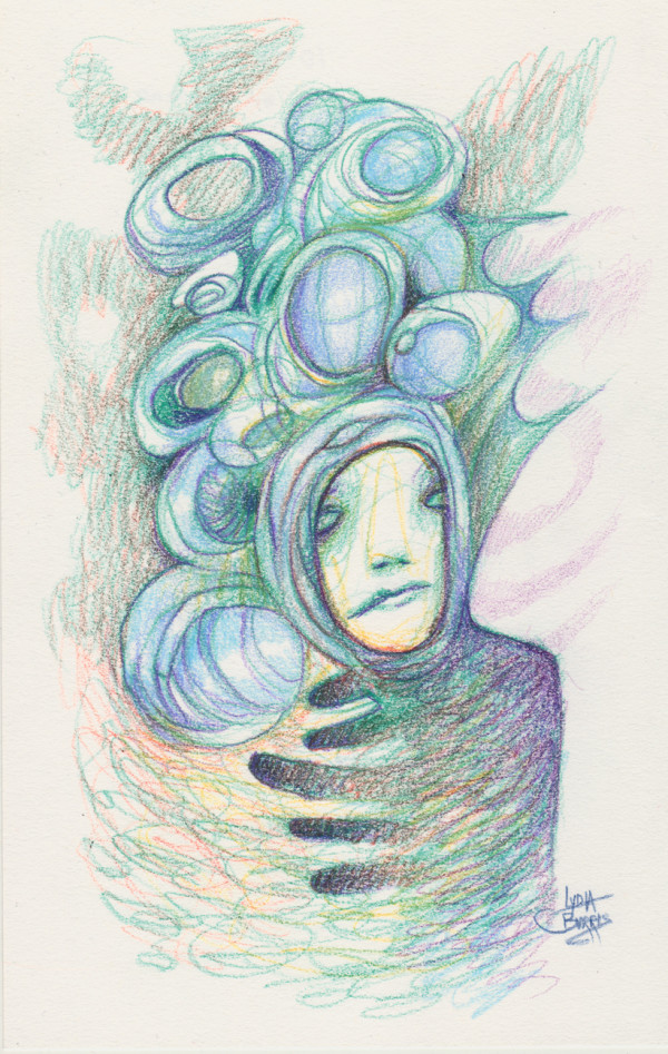 mind wandering sketch by Lydia Burris