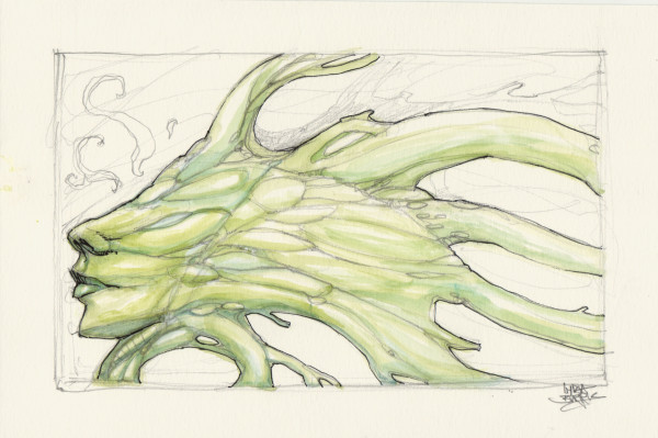 Green Root Spirit - Sketch Night by Lydia Burris