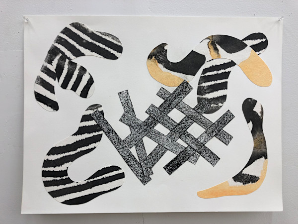 Distressed Grid Collage by Anna Marie Rockwell, Image 1.