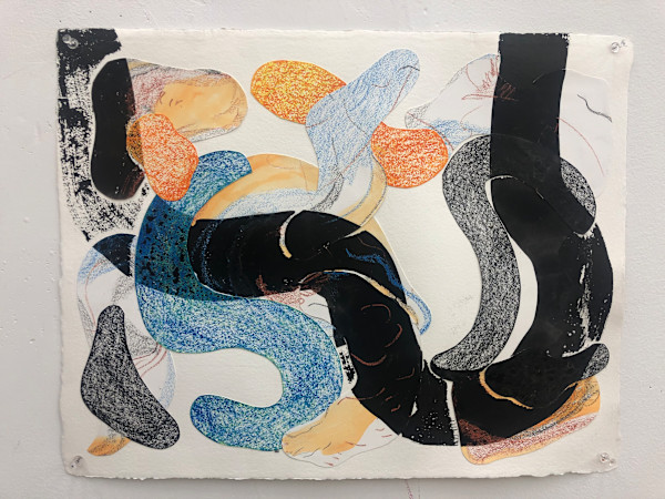 Collage and Sumi Strokes by Anna Marie Rockwell, Image 1.