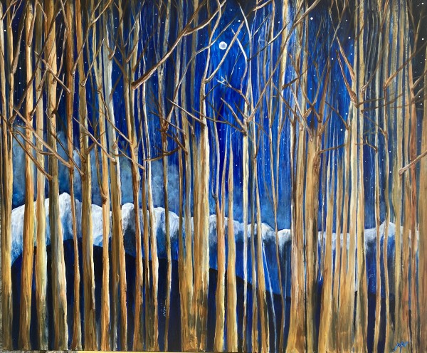Midnight Trees - Landscape