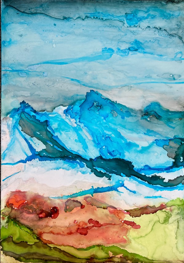 Blue Abstract Mountains