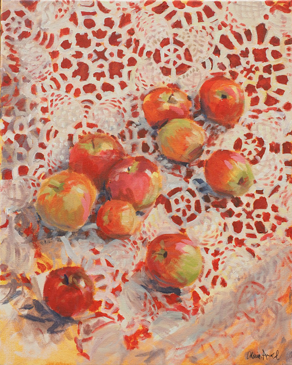Mina's Apples on Bosnian-style Lace by Carrie Arnold