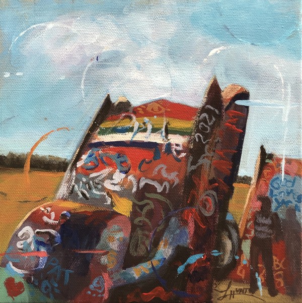 Downward Cadillac (Amarillo) by Laura Hunt
