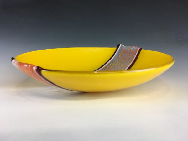 Yellow Helix Bowl by Lynne Carlson