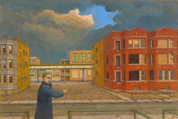 Approaching Storm (A View of Chicago) by Leopold Segedin