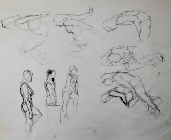 Doodles - 6 (Women) by Leopold Segedin