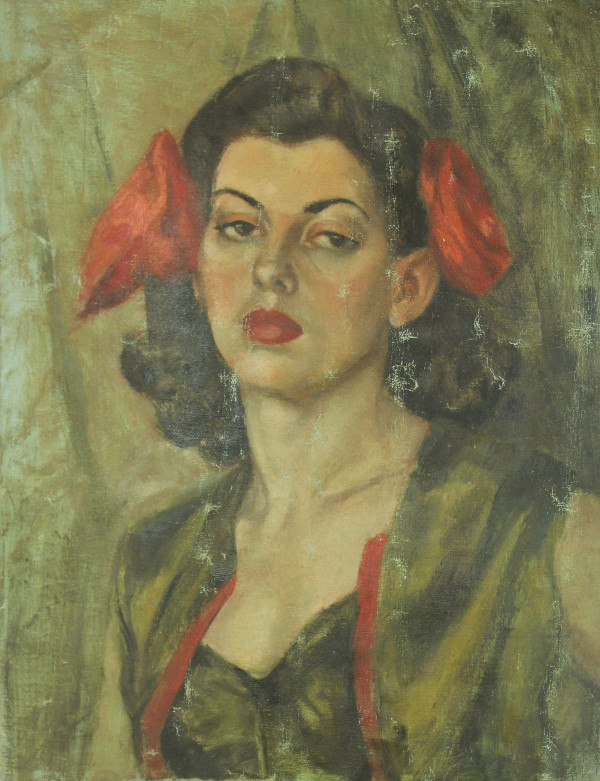 Untitled - Portrait of Model with Red Lipstick