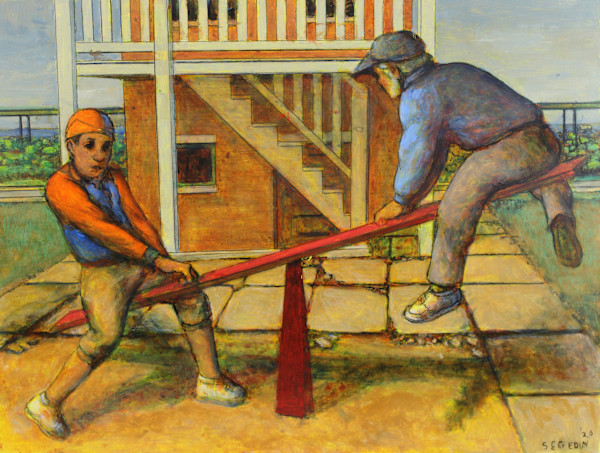 Tracing - See Saw  #1 - 1 by Leopold Segedin, Image 1.
