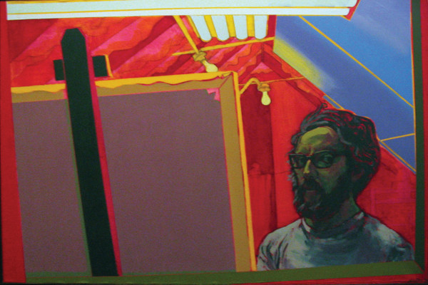 Self Portrait in Studio by Leopold Segedin