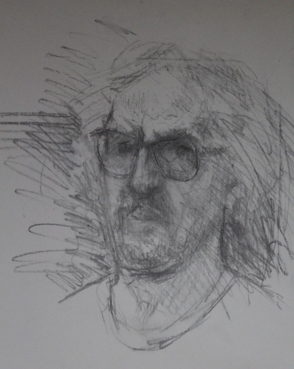 Self Portrait (with Glasses) (c1980) by Leopold Segedin