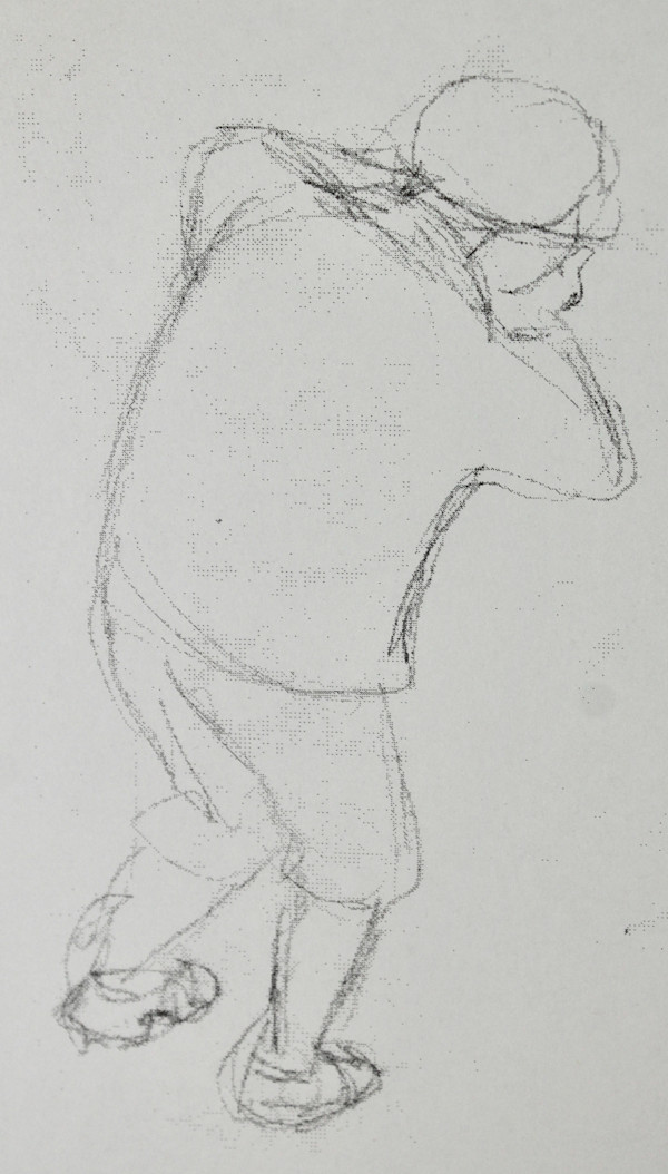 Study - Boy with Back Turned by Leopold Segedin, Image 1.