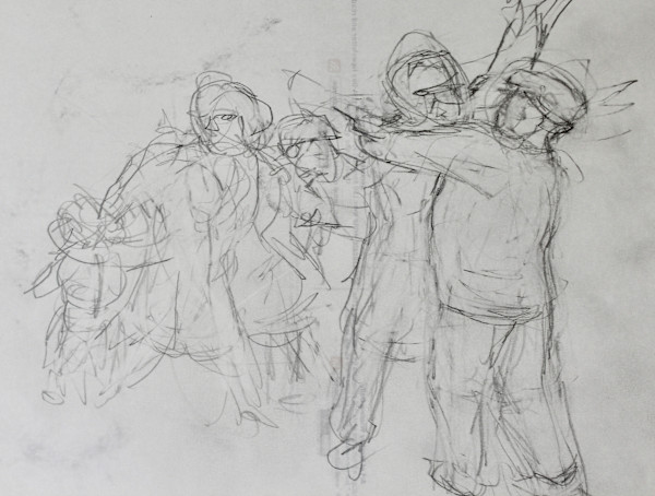 Study - Exodus I by Leopold Segedin, Image 2.
