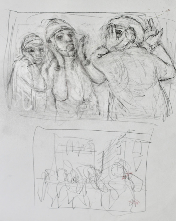 Study - Simon Sez II (with Children) by Leopold Segedin, Image 1.