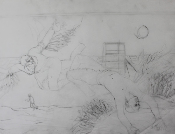 Tracing - Auden's Icarus III (2) by Leopold Segedin