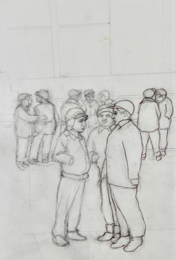 Tracing - Crowd (Possibly for Hide and Seek #8) by Leopold Segedin, Image 2.
