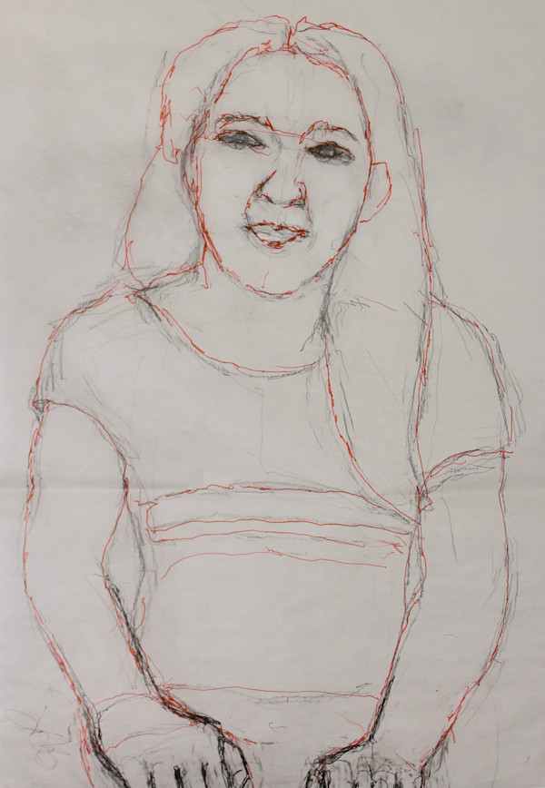 Tracing - Portrait of Dora Min Segedin by Leopold Segedin