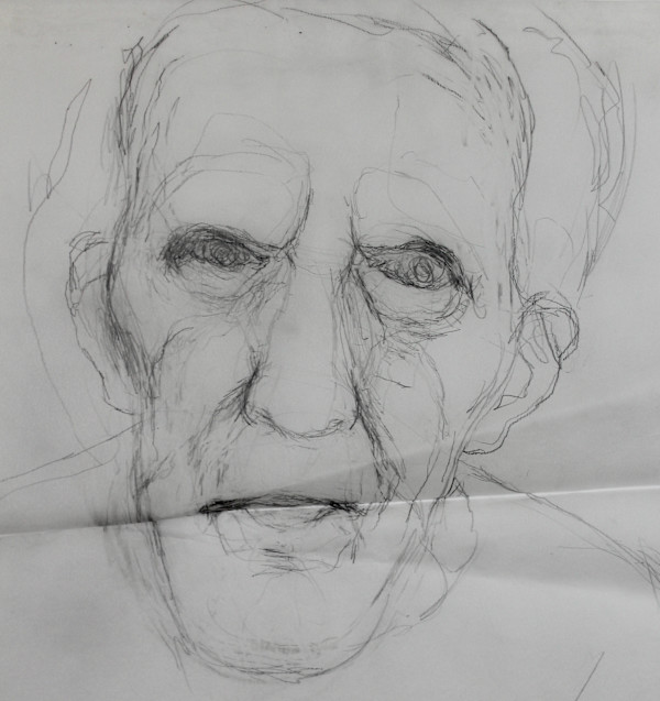 Tracing - (Possibly for) Self Portrait (January 2024) by Leopold Segedin