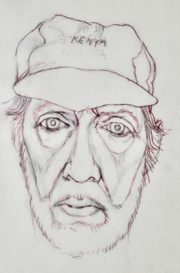 Tracing - Self Portrait with Kenya Cap (Unknown Painting) by Leopold Segedin