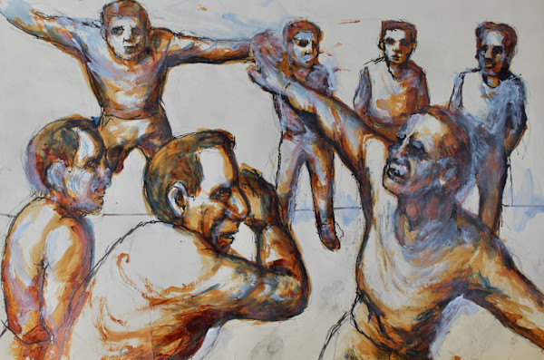 Unfinished - Seven Figures at Play by Leopold Segedin