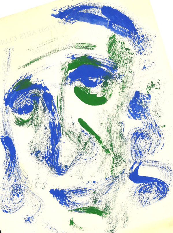 Untitled Blue Green Portrait
