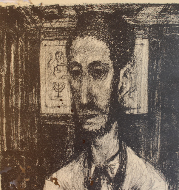 Untitled - Jewish Male (c1950) by Leopold Segedin, Image 3.