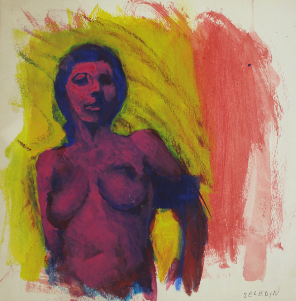 Untitled - Nude Woman in Violet