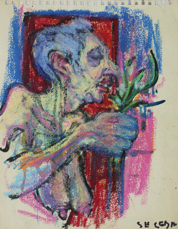 Untitled - Nude Woman with Flowers