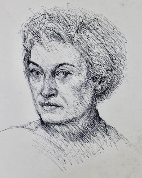 Untitled - Portrait of Unknown by Leopold Segedin