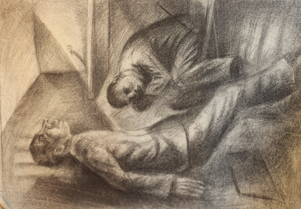 Untitled - Reclining Figures by Leopold Segedin