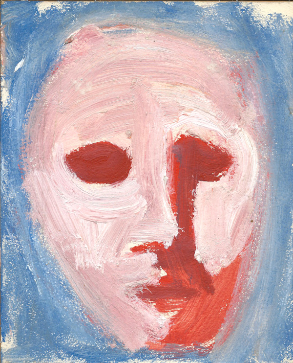 Untitled - Red Face by Leopold Segedin, Image 1.
