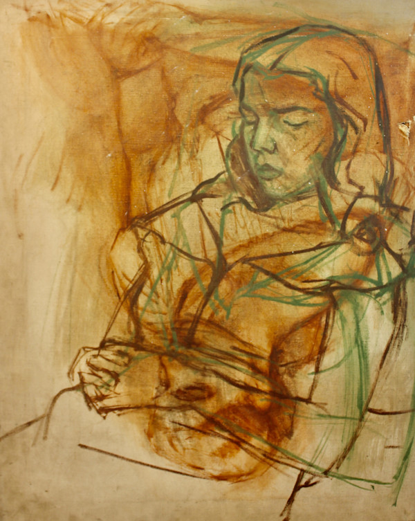 Untitled - Sleeping Woman by Leopold Segedin