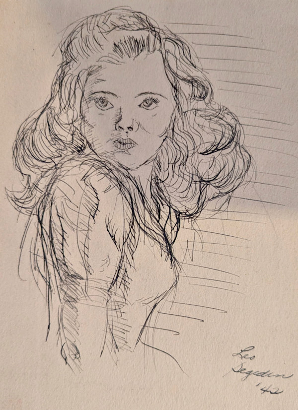 Untitled - Young Woman (1942) by Leopold Segedin, Image 1.