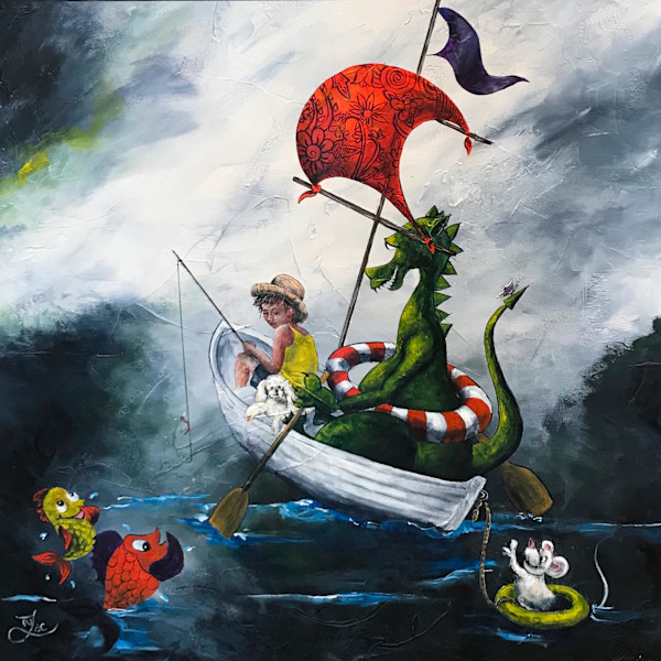 CATCH OF THE DAY.  , by JACINTHE LACROIX. MASTER SCULPTOR AND ARTIST, Image 1.