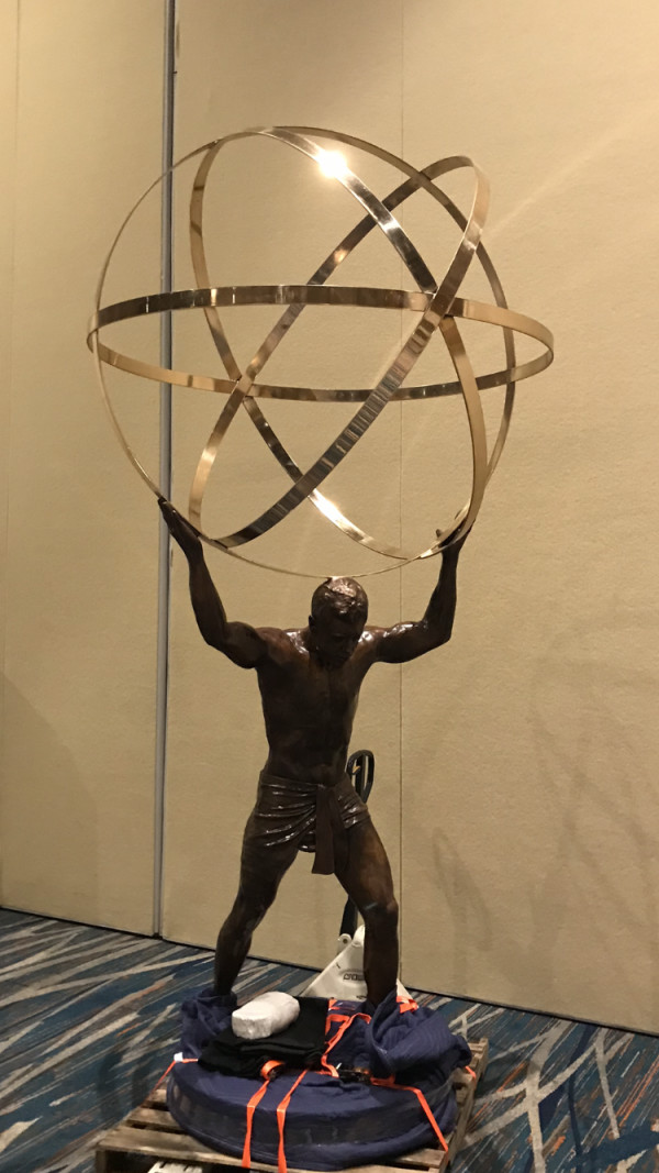 Man with Sphere by Jacinthe Lacroix