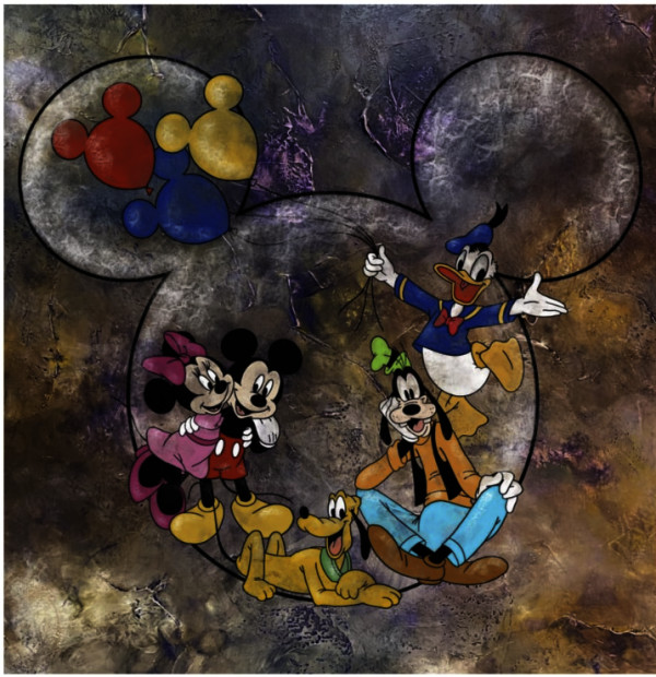 Mickey and Friends Ballons-Giclee by Jacinthe Lacroix