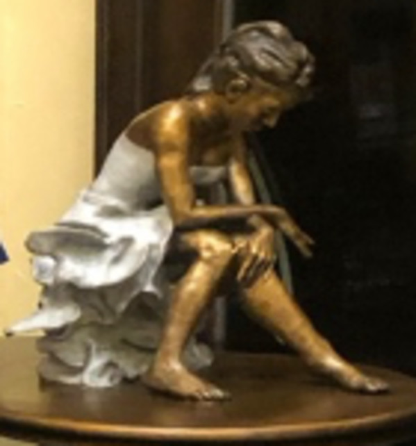 HEAR MY HEART SPEAK LARGE BASE WITH FACE by JACINTHE LACROIX. MASTER SCULPTOR AND ARTIST, Image 3.