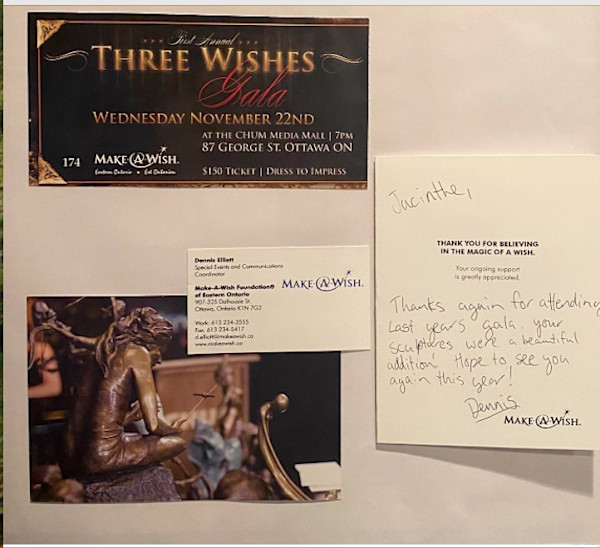 HAVE YOU DONE DONATION OF YOUR ART PCS TO RAISE MONEY FOR THE CAUSE ? by Jacinthe Lacroix-Master Sculptor and Artist