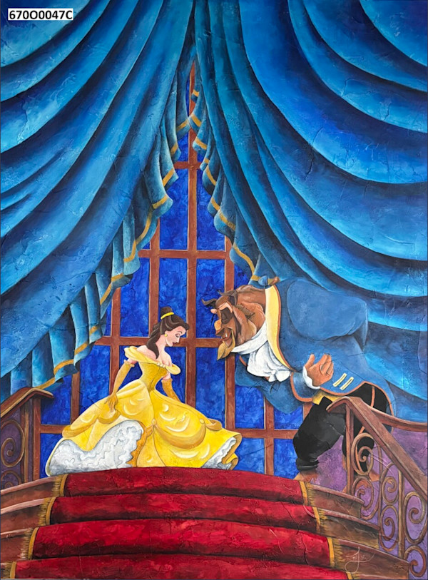BOW OF ROMANCE (STAIRCASE OF DREAMS. BEAUTY AND THE BEAST) by JACINTHE LACROIX. MASTER SCULPTOR AND ARTIST