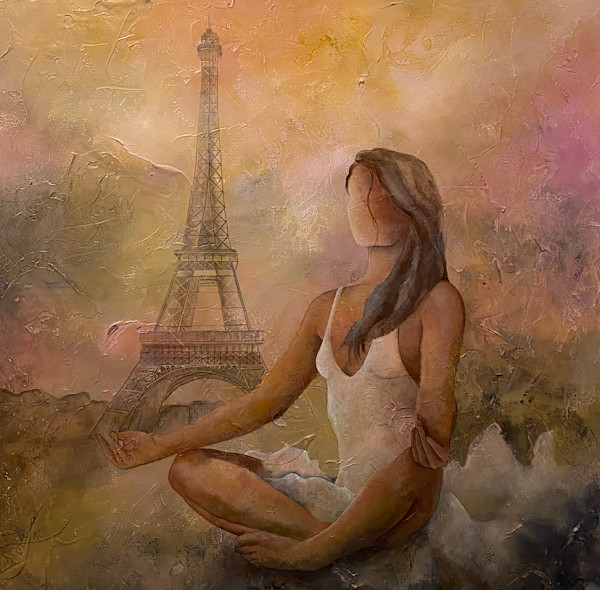 MEDITATION BENEATH THE PARISIAN SKY by JACINTHE LACROIX. MASTER SCULPTOR AND ARTIST