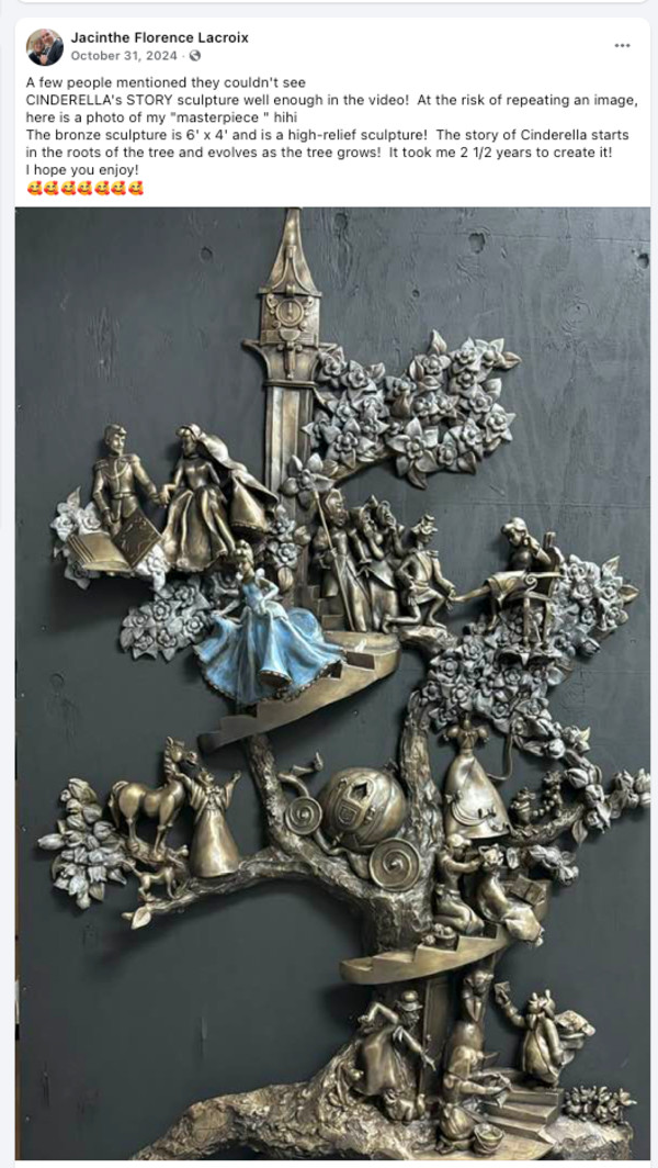 JACINTHE LACROIX. MASTER ARTIST AND SCULPTOR by JACINTHE LACROIX. MASTER SCULPTOR AND ARTIST, Image 1.