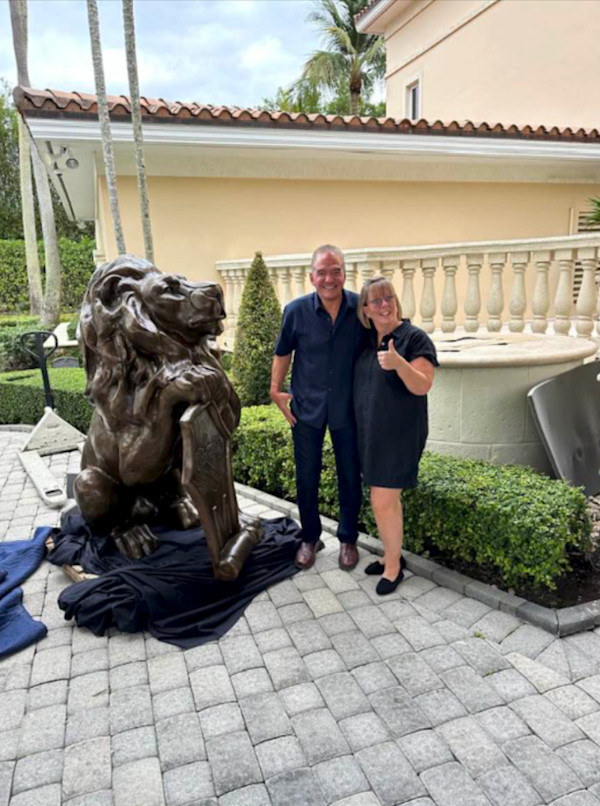 JACINTHE LACROIX. MASTER ARTIST AND SCULPTOR- LIONS by JACINTHE LACROIX. MASTER SCULPTOR AND ARTIST, Image 4.