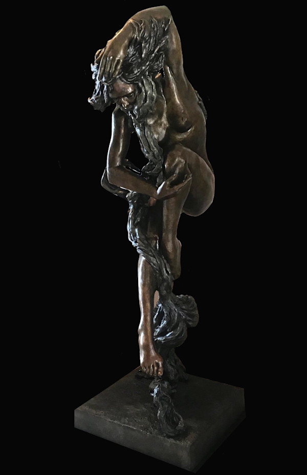 NATURE VS NURTURE LIFE SIZE by JACINTHE LACROIX. MASTER SCULPTOR AND ARTIST