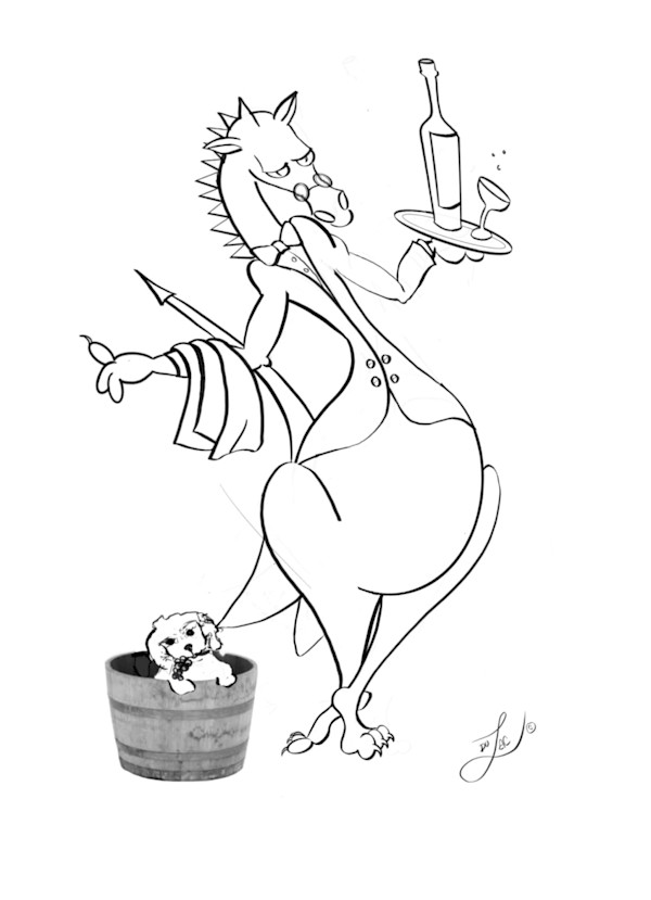 Le Sommelier  II- larger size by Jacinthe Lacroix